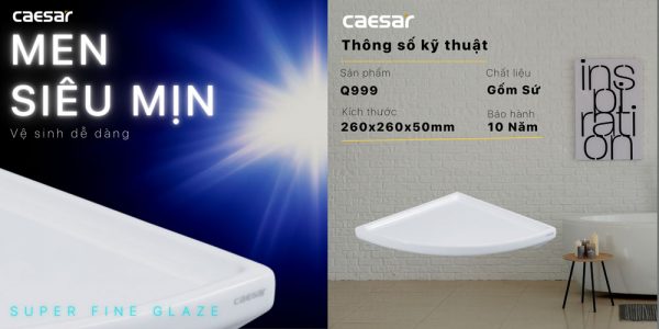 Kệ góc CAESAR Q999 sứ