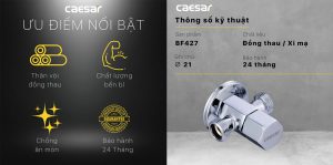 Van khóa T chia nước CAESAR BF427