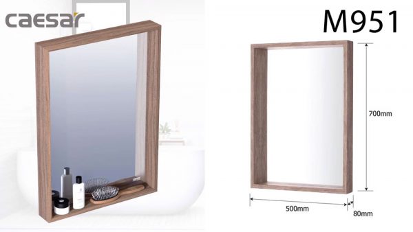 Bản vẽ kĩ thuật Gương phòng tắm CAESAR M951 80x500x700mm