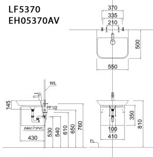 Bản-vẽ-kĩ-thuật-Tủ-chậu-lavabo-CAESAR-LF5370-EH05370AV
