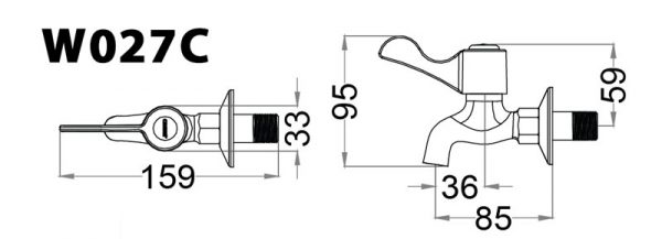 Bản-vẽ-kỹ-thuật-Vòi-lạnh-CAESAR-W027C-gắn-tường