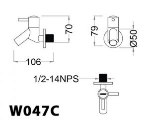 Bản-vẽ-kỹ-thuật-Vòi-lạnh-CAESAR-W047C-gắn-tường