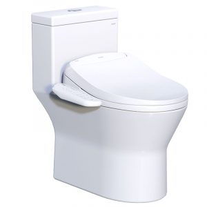 Bồn cầu 1 khối CAESAR CD1374 TAF400H nắp rửa điện tử