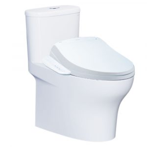 Bồn cầu 1 khối CAESAR CD1394 TAF400H nắp rửa điện tử