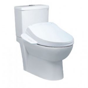 Bồn cầu 2 khối CAESAR CD1340 TAF400H nắp rửa điện tử