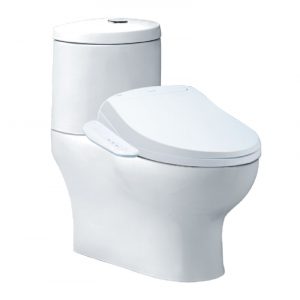 Bồn cầu 2 khối CAESAR CD1349 TAF400H nắp rửa điện tử