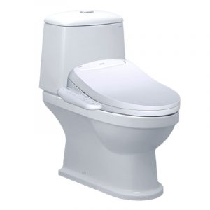 Bồn cầu 2 khối CAESAR CD1530 TAF400H nắp rửa điện tử