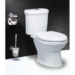 Bồn Cầu CAESAR CDS1338 Thùng T1238 2 Nhấn Nắp Êm