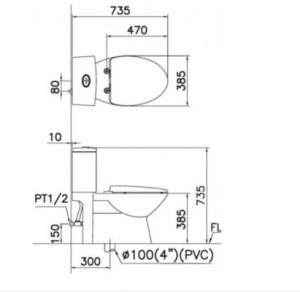 CAESAR CD1340 TAF200H - Bồn cầu thông minh nắp rửa điện tử 2 Capture-411x400