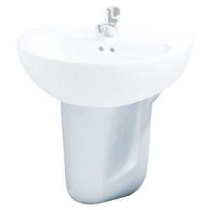 Chân chậu rửa mặt lavabo CAESAR P2441 lửng treo tường