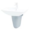 Chân chậu rửa mặt lavabo CAESAR P2443 lửng