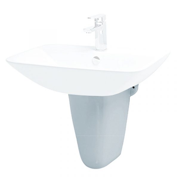 Chân chậu rửa mặt lavabo CAESAR P2443 lửng