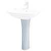 CAESAR P2445 - Chân chậu rửa mặt lavabo dài 2 Chân chậu rửa mặt lavabo CAESAR P2445 dài