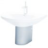 CAESAR PF2470 - Chân chậu rửa mặt lavabo lửng treo tường 3 Chân chậu rửa mặt lavabo CAESAR PF2470 lửng
