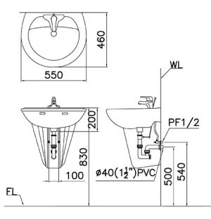chau-rua-lavabo-caesar-kem-chan-treo-l2220-p2436