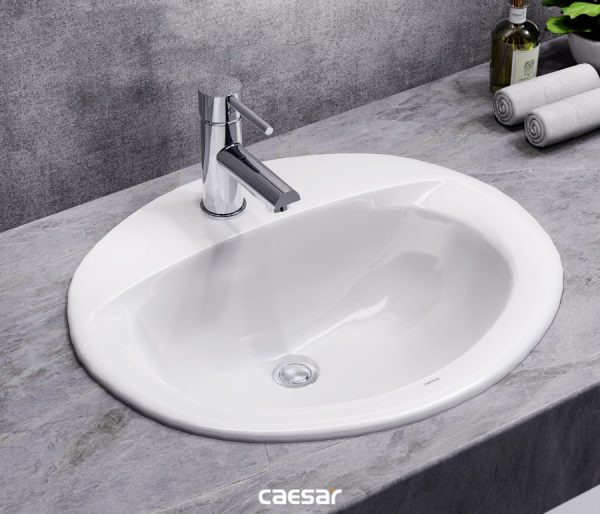 Chậu rửa mặt lavabo CAESAR L5018 dương vành