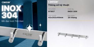 Móc áo CAESAR ST857 5 móc