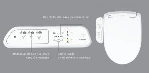 Nắp bồn cầu CAESAR TAF400H điện tử