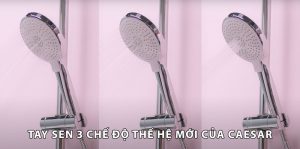 tay-sen-của-Vòi-sen-tắm-CAESAR-S393C-nóng-lạnh-tay-3-chế-độ