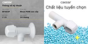 Van khóa T chia nước CAESAR BF403P nhựa