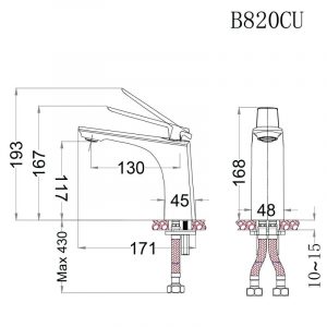 voi chau lavabo caesar b820cu