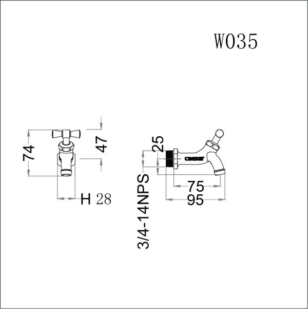 voi lanh gan tuong w035