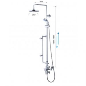 Vòi Sen Cây CAESAR S498C Nóng Lạnh