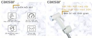 CAESAR BS306B - Vòi xịt vệ sinh 2 Vòi xịt vệ sinh CAESAR BS306B
