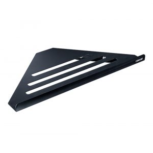 Kệ nhà tắm CAESAR Q6314B góc inox 1 tầng đen