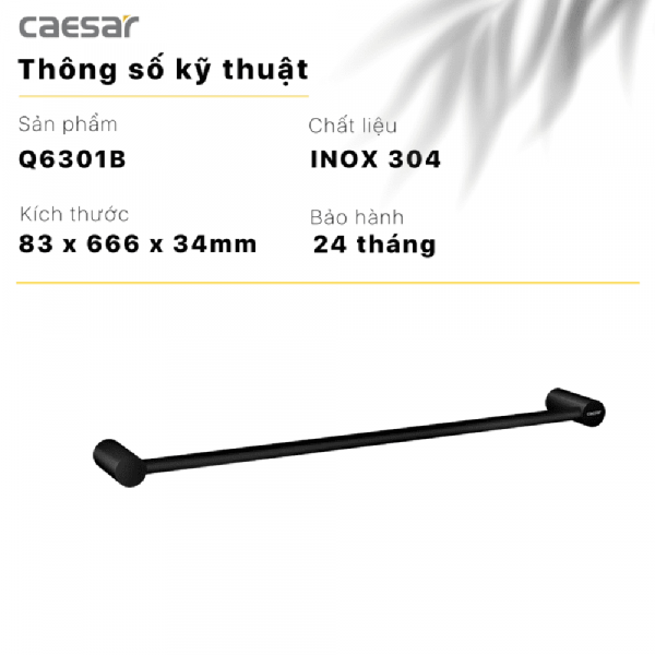 Thong so ki thuat Thanh treo khan CAESAR Q6301B