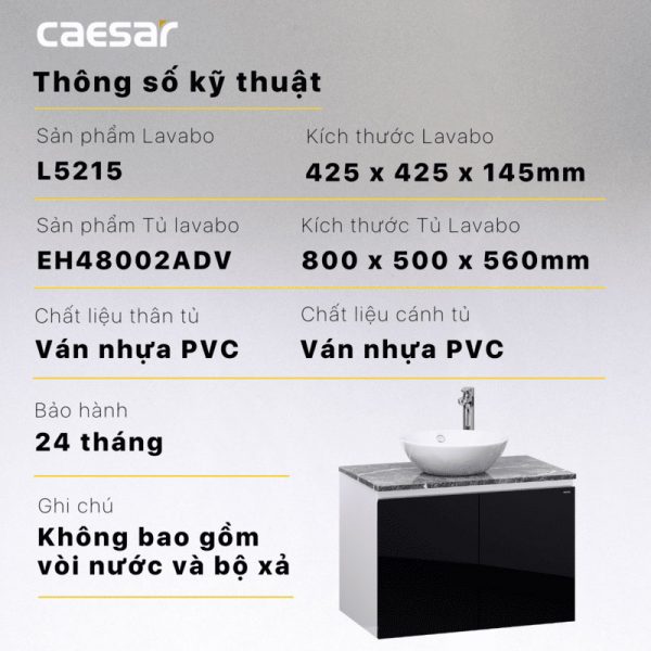 Tu lavabo CAESAR L5215 EH48002ADV 9