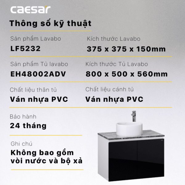 Tu lavabo CAESAR L5232 EH48002ADV 9 1