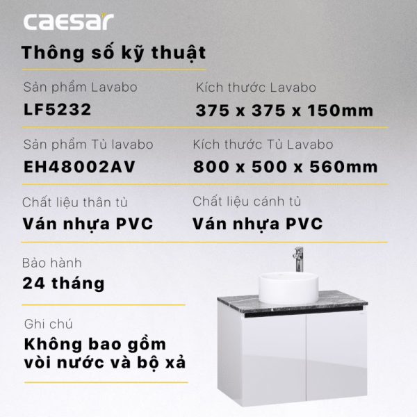 Tu lavabo CAESAR L5232 EH48002AV 9