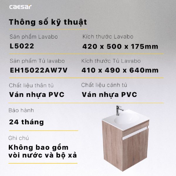 Tu lavabo CAESAR LF5022 EH15022AW7V 11