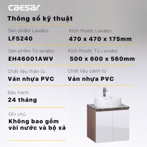 Tu lavabo CAESAR LF5240 EH46001AWV 9