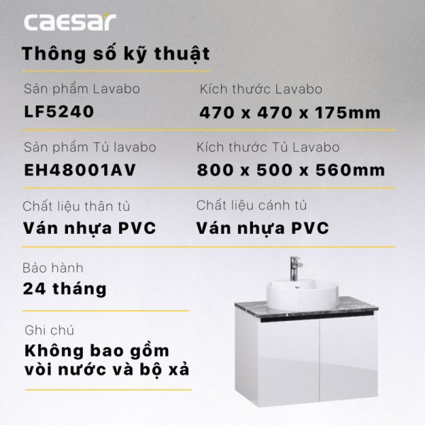 Tu lavabo CAESAR LF5240 EH48001AV 9