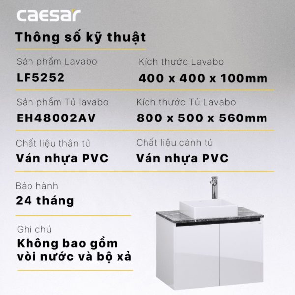 Tu lavabo CAESAR LF5252 EH48002AV 9