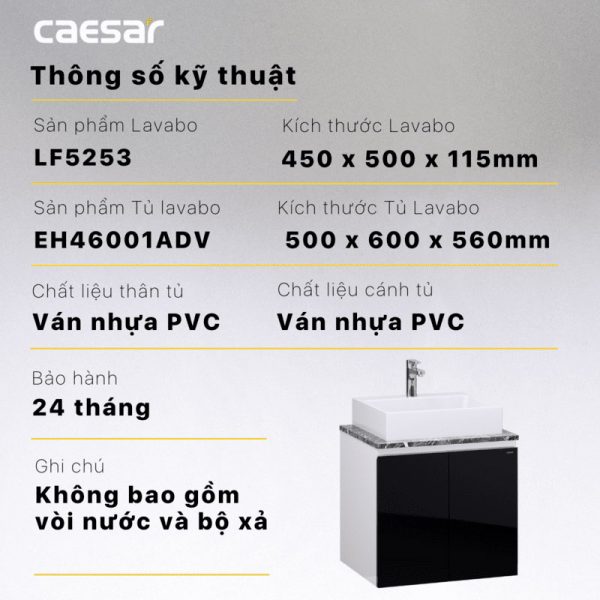 Tu lavabo CAESAR LF5253 EH46001ADV 9