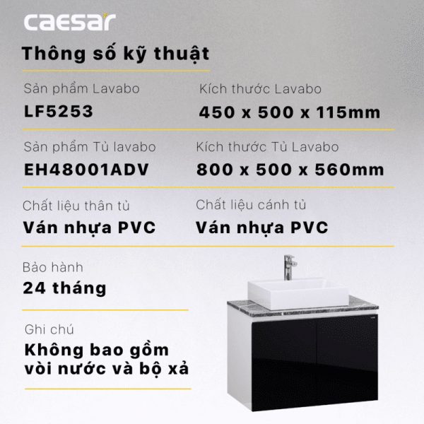 Tu lavabo CAESAR LF5253 EH48001ADV 9 1