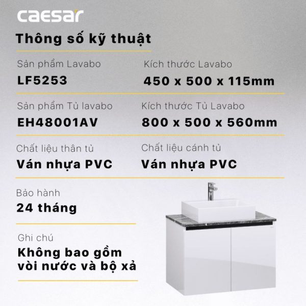 Tu lavabo CAESAR LF5253 EH48001AV 9