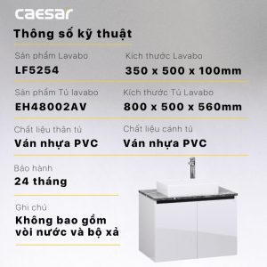 Tu lavabo CAESAR LF5254 EH48002AV 9
