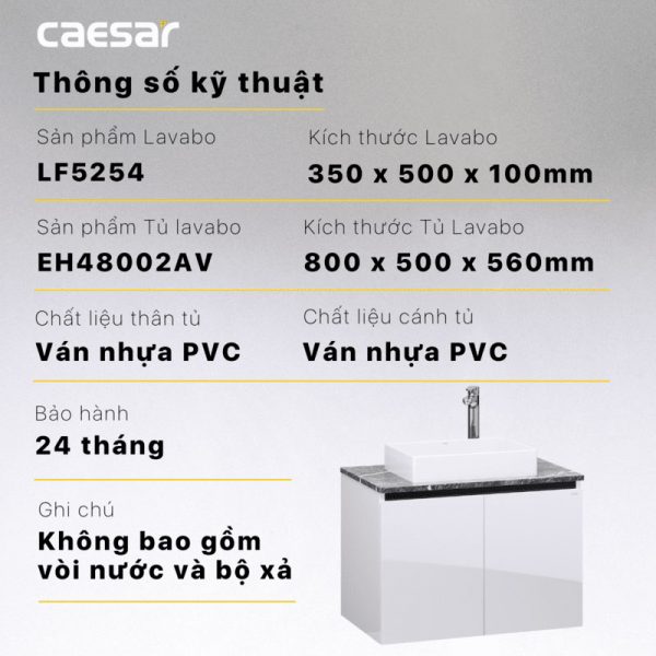 Tu lavabo CAESAR LF5254 EH48002AV 9