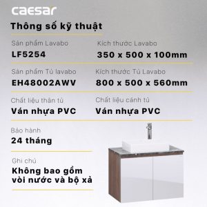 Tu lavabo CAESAR LF5254 EH48002AWV 9