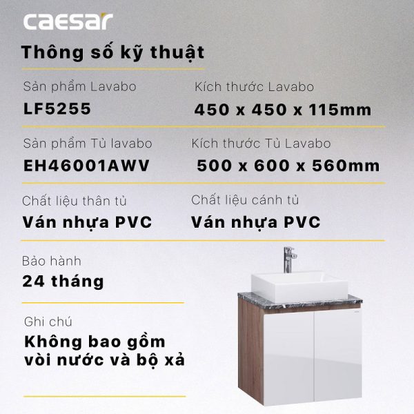 Tu lavabo CAESAR LF5255 EH46001AWV 9