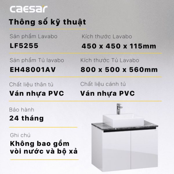 Tu lavabo CAESAR LF5255 EH48001AV 9