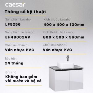 Tủ lavabo CAESAR LF5256 EH48002AV 3 Tu lavabo CAESAR LF5256 EH48002AV 9