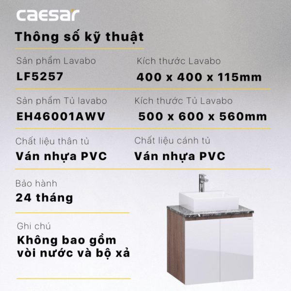 Tu lavabo CAESAR LF5257 EH46001AWV 9