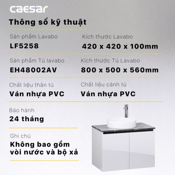 Tu lavabo CAESAR LF5258 EH48002ADV 3