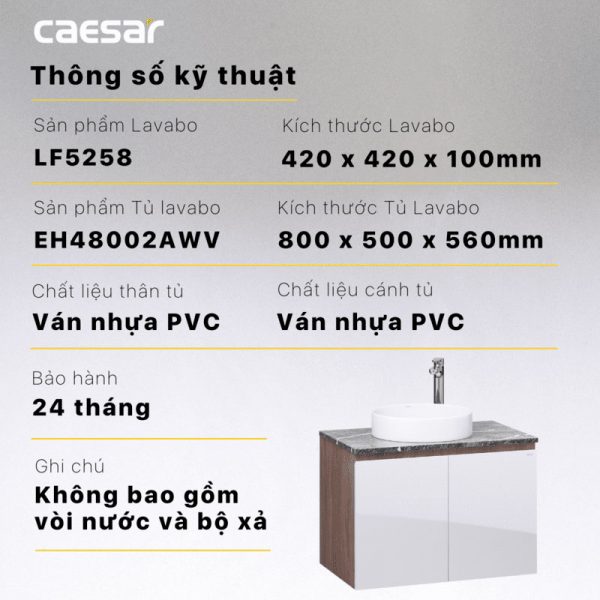 Tu lavabo CAESAR LF5258 EH48002AWV 9