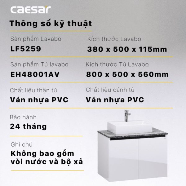 Tu lavabo CAESAR LF5259 EH48001AV 9